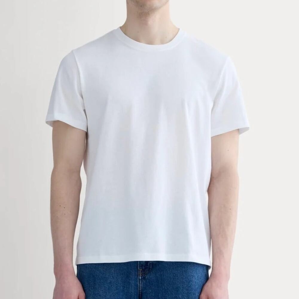 Everlane Men's The Premium Weight Crew Tee White Size Medium NWT